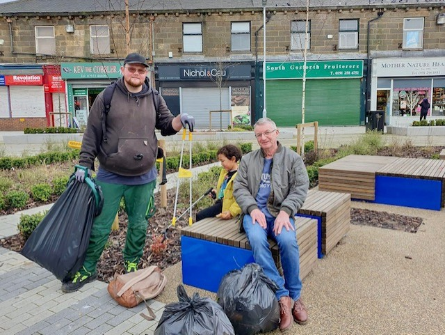 community hero David O'Toole litter picker