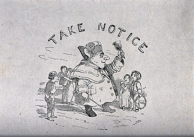 town crier Image credit: P Wellcome via Wikimedia Commons