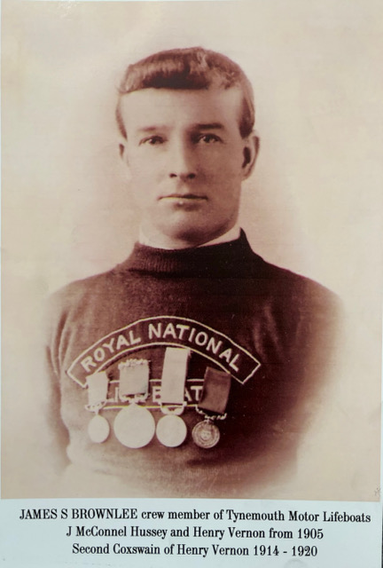Dorothy Brownlee's grandfather, James Brownlee who was involved in the heroic RNLI rescue of the Rohilla off Whitby coast by Tynemouth RNLI in 1914 (image courtesy of Dorothy Brownlee)