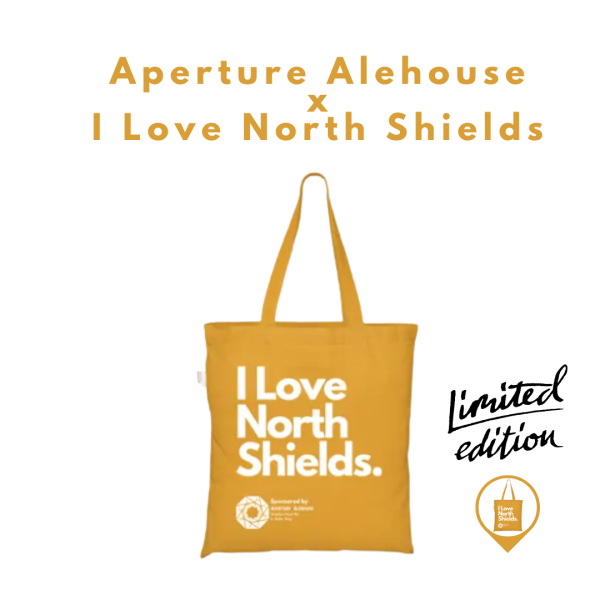 TOTE BAG YELLOW | Aperture Alehouse x I Love North Shields