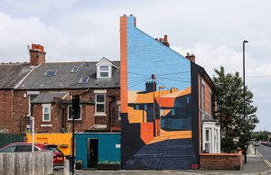 North Shields No4 – Anthony Downie’s wall mural for Elevation North Shields No4 by Anthony Downie, Trevor Terrace. Photo by Wayne Bordoli