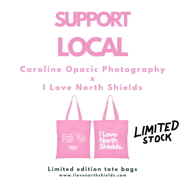 TOTE BAG PINK | Caroline Opacic Photography x I Love North Shields