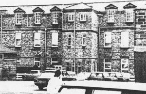 Preston Workhouse to Hospital Black and white photo showing the old Preston hospital in North Shields