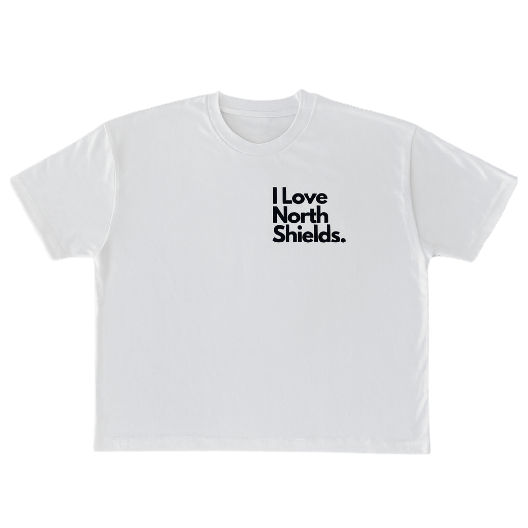 I Love North Shields | Women’s Boxy Fit T-Shirt | Made to Order