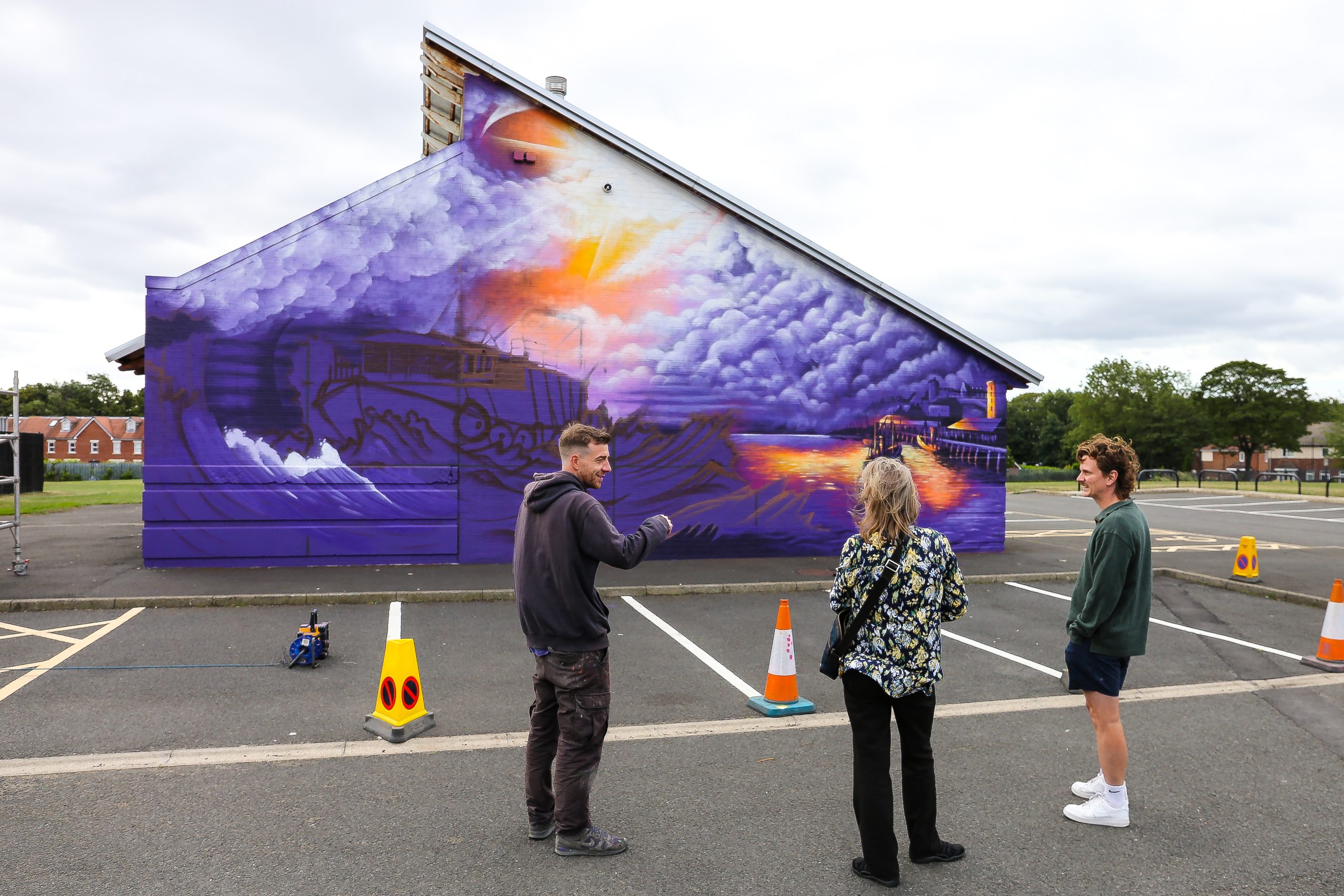 The Spirit of Shields - Mark One87’s wall mural for Elevation 7 mark 4 2 WayneBordoli scaled