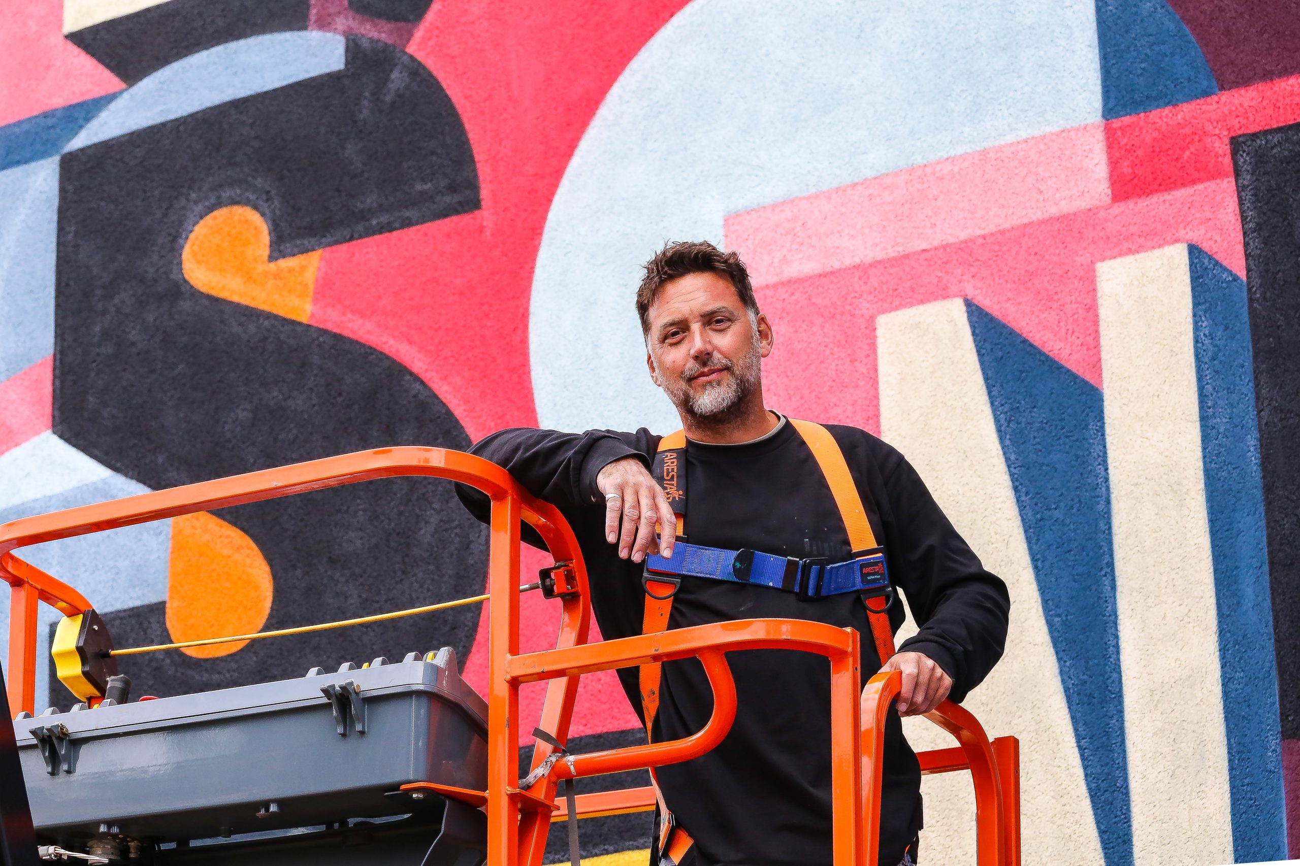 I Beg That Sound - Ricky Also’s wall mural for Elevation 4 Ricky Also. Photo by Wayne Bordoli