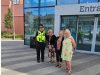 New policing base opens at North Shields Transport Hub to tackle anti-social behaviour Sergeant Leanne Hall, of Northumbria Police’s North Tyneside Neighbourhood Policing Team, Julie Brown from North Tyneside Council Community Protection, Northumbria Police and Crime Commissioner Susan Dungworth and Cabinet Member for Community Safety Councillor Sandra Graham, at North Shields Transport Hub.