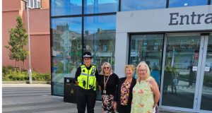 Sergeant Leanne Hall, of Northumbria Police’s North Tyneside Neighbourhood Policing Team, Julie Brown from North Tyneside Council Community Protection, Northumbria Police and Crime Commissioner Susan Dungworth and Cabinet Member for Community Safety Councillor Sandra Graham, at North Shields Transport Hub.