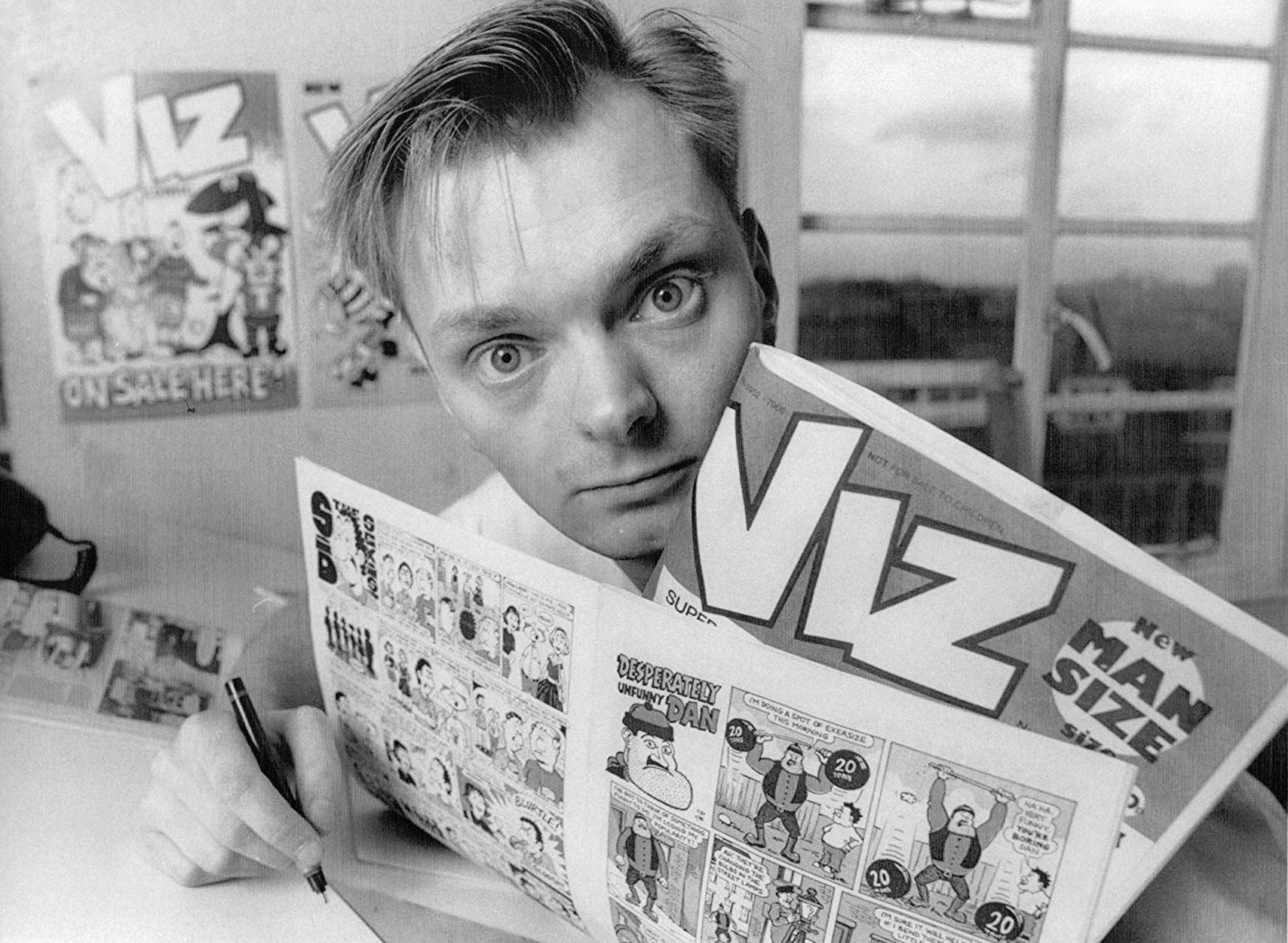 Viz_office_1988 (2) Simon Donald in the Viz office, 188