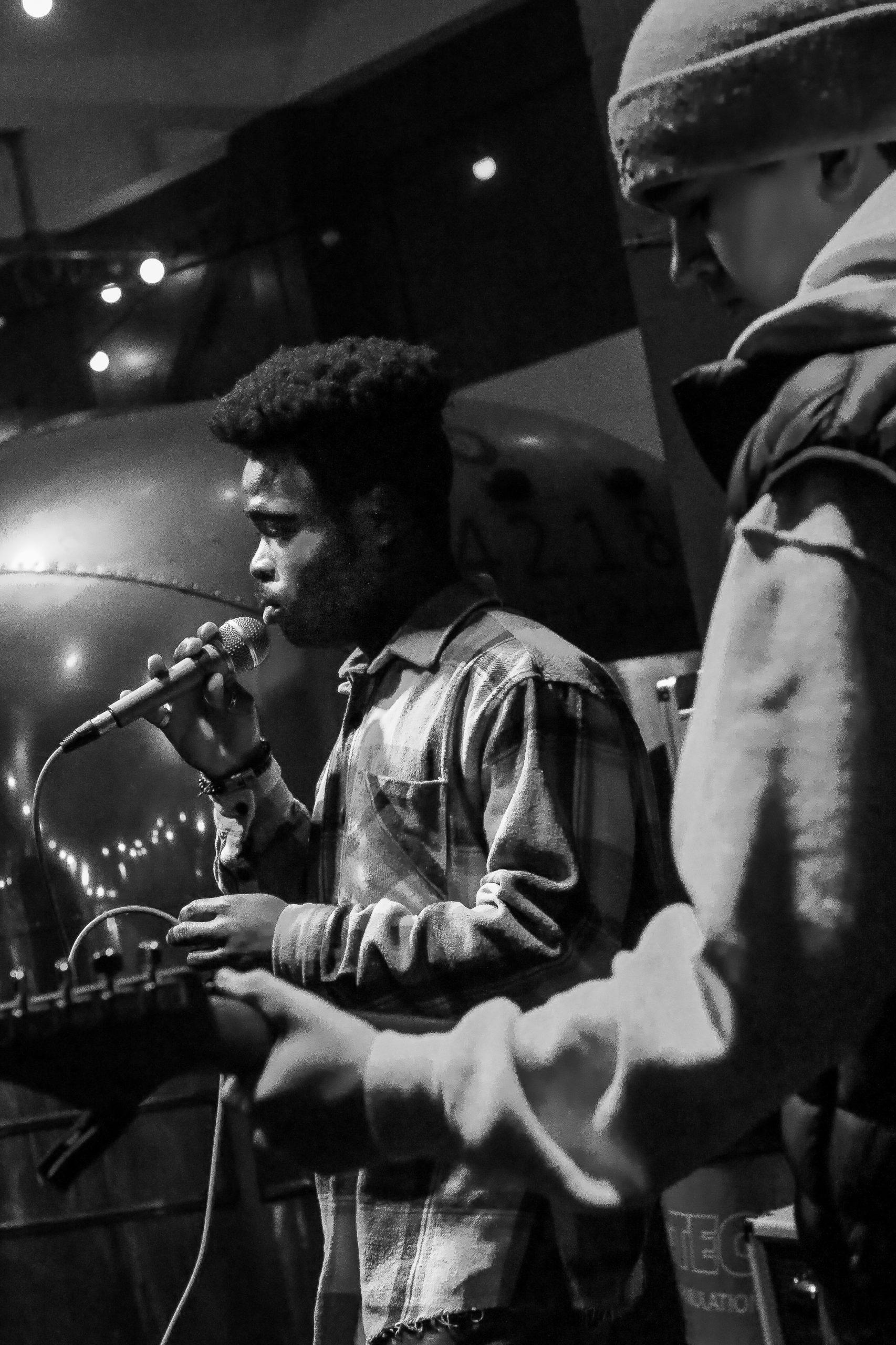 Sam Idus Sam Iduorobo Crossing the Tyne at Salt Market Social February 2026 (image credit: Wayne Bordoli)