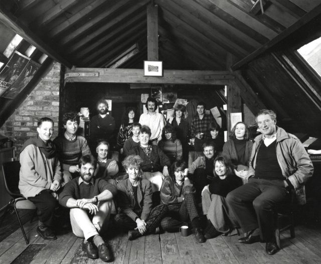The Amber Collective in the Side workshop, 1987, Side Gallery